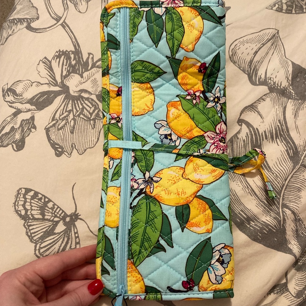 Vera Bradley Lemon Grove curling & flat iron cover